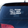 Ich kann nicht schneller Aufkleber - Beispielansicht