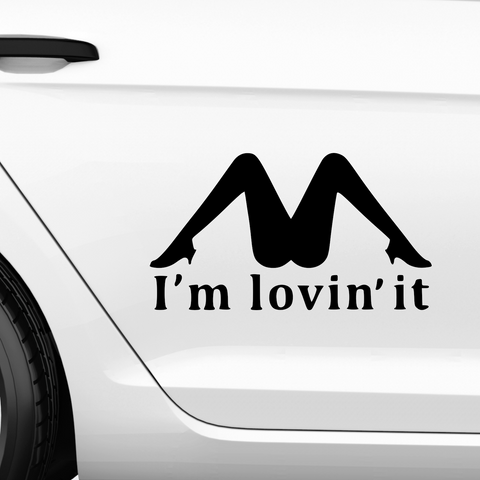 Im lovin' it Aufkleber - Beispielansicht