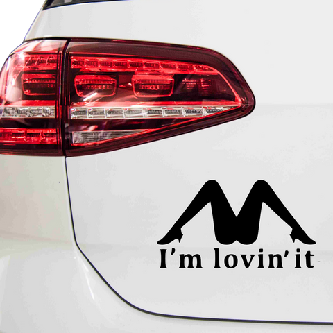 Im lovin' it Aufkleber - Beispielansicht