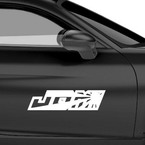 JDM Logo Abstrakt Aufkleber - Beispielansicht