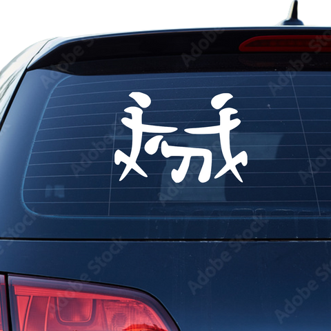Japanisch nicht Französisch Aufkleber - Beispielansicht