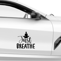 Just Breathe Aufkleber - Beispielansicht