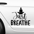 Just Breathe Aufkleber - Beispielansicht