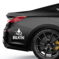 Just Breathe Aufkleber - Beispielansicht