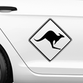 Känguru Schild Aufkleber - Beispielansicht