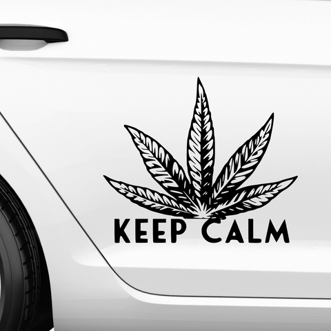 Keep Calm AUfkleber - Beispielansicht