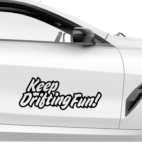 Keep Drifting Fun Aufkleber - Beispielansicht