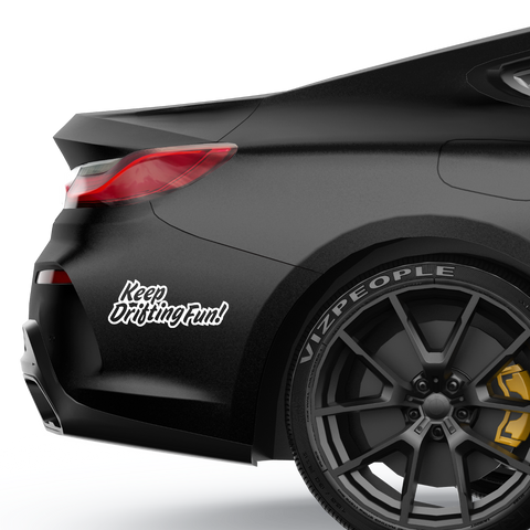 Keep Drifting Fun Aufkleber - Beispielansicht