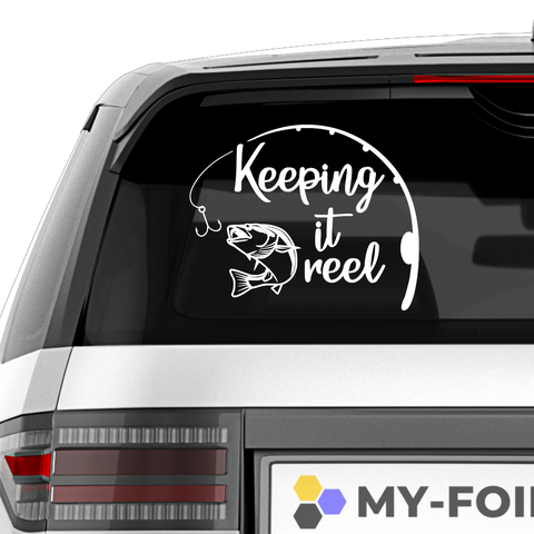 Keep it Reel Aufkleber - Beispielansicht