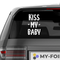 Kiss my Baby Aufkleber - Beispielansicht