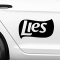 Lies Lays Fakelogo Aufkleber - Beispielansicht