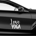 Love Yoga Aufkleber - Beispielansicht