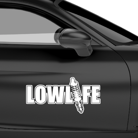 Lowlife Schriftzug Aufkleber 5 - Beispielansicht