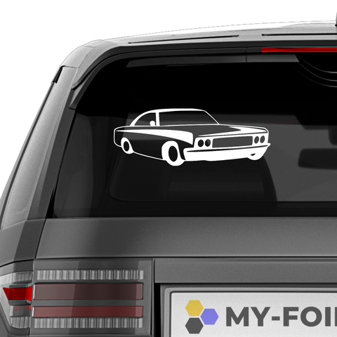 Lowrider Auto Aufkleber 2 - Beispielansicht