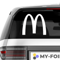 MC Donalds M Aufkleber - Beispielansicht