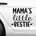 Mamas little bestie Aufkleber - Beispielansicht