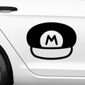 Mario Mütze Aufkleber - Beispielansicht
