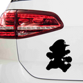 Mario Schattenfigur Aufkleber - Beispielansicht
