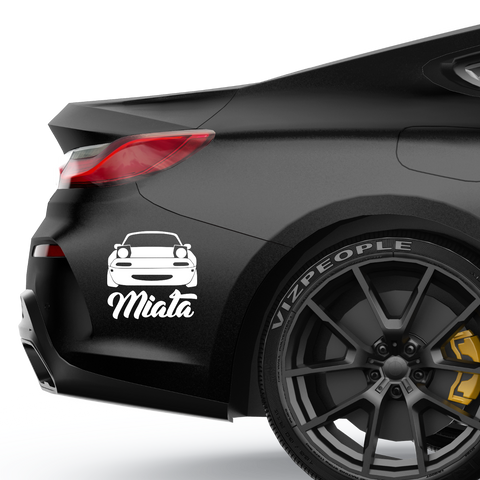 Miata Aufkleber - Beispielansicht