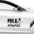 Milkaholic Aufkleber - Beispielansicht
