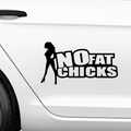 No Fat Chicks JDM Aufkleber - Beispielansicht