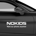 Nokids Nokia Fakelogo Aufkleber - Beispielansicht
