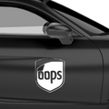 OOPS UPS Fakelogo Aufkleber - Beispielansicht