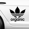Organic Adidas Fakelogo Aufkleber - Beispielansicht