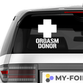 Orgasm Donor Aufkleber - Beispielansicht