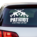 Patroit Live Free Or Die Aufkleber - Beispielansicht