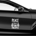 Peace Love and Pineapple Aufkleber - Beispielansicht