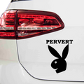 Pervert Playboy Fakelogo Aufkleber - Beispielansicht