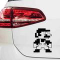 Retro Pixel Mario Aufkleber - Beispielansicht