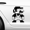 Retro Pixel Mario Aufkleber - Beispielansicht