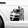 STX Subaru Aufkleber - Beispielansicht