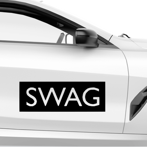 SWAG Schriftzug Nr.1 Aufkleber - Beispielansicht