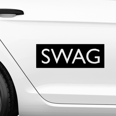 SWAG Schriftzug Nr.1 Aufkleber - Beispielansicht