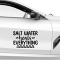 Salt water heals everything Aufkleber - Beispielansicht