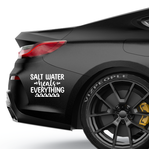 Salt water heals everything Aufkleber - Beispielansicht