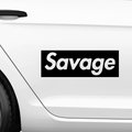 Savage Emblem Aufkleber - Beispielansicht