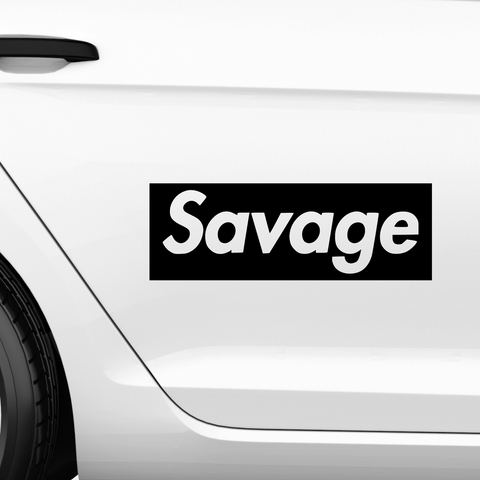 Savage Emblem Aufkleber - Beispielansicht