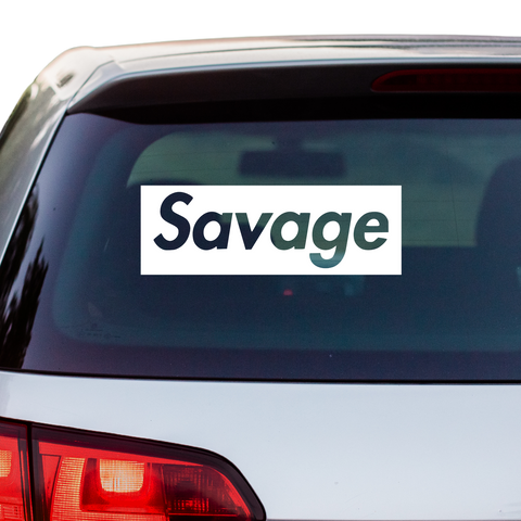 Savage Emblem Aufkleber - Beispielansicht
