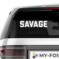 Savage Schriftzug Nr.1 Aufkleber - Beispielansicht