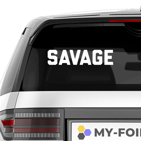 Savage Schriftzug Nr.1 Aufkleber - Beispielansicht