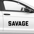 Savage Schriftzug Nr.1 Aufkleber - Beispielansicht