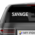 Savage Schriftzug Nr.2 Aufkleber - Beispielansicht