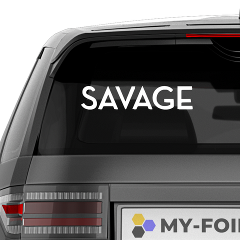 Savage Schriftzug Nr.2 Aufkleber - Beispielansicht