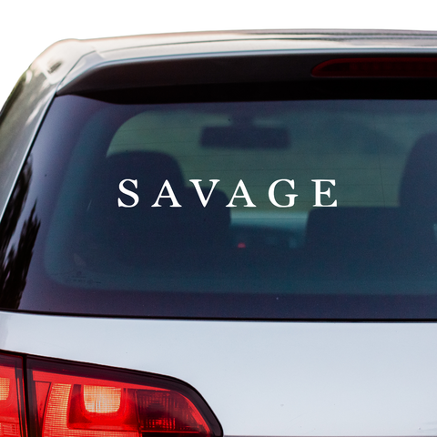 Savage Schriftzug Nr.3 Aufkleber - Beispielansicht