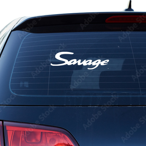Savage Schriftzug Nr.5 Aufkleber - Beispielansicht