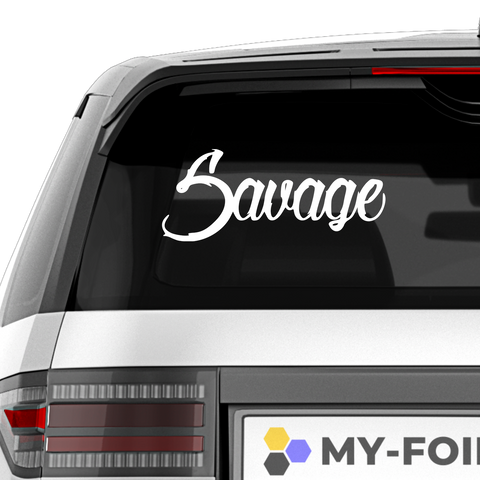 Savage Schriftzug Nr.8 Aufkleber - Beispielansicht
